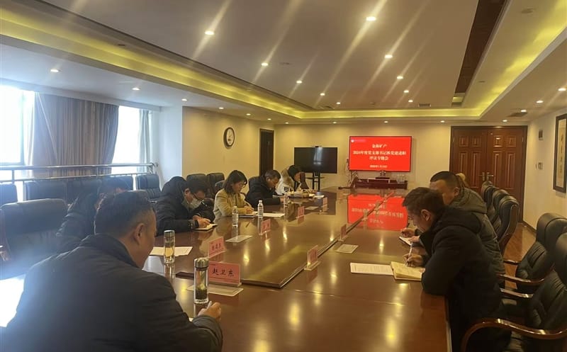 矿勘集团金？？蟛橹倏2024年度党支部书记抓党建述职评议专题会