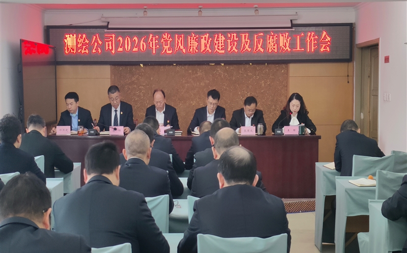 测绘公司召开2026年党风廉政建设及反糜烂事情会