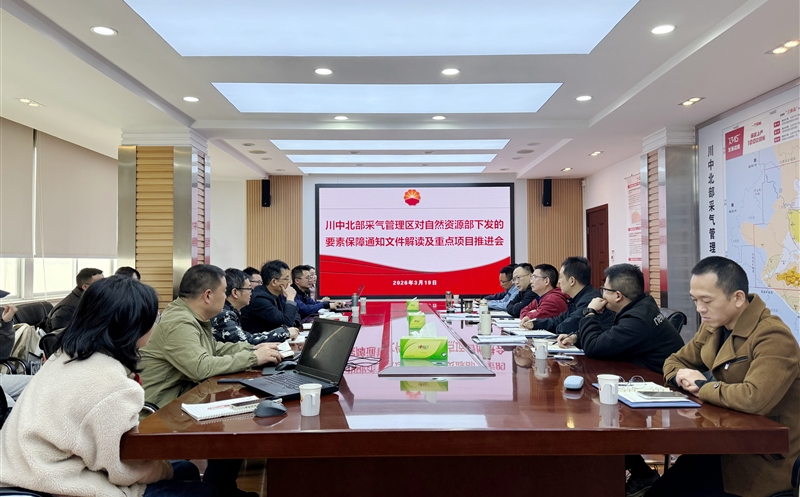 测绘公司加入川中北部采气治理处重点项目推进会