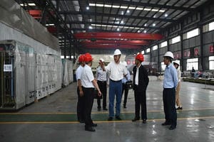 集团党委书记、董事长陈贵林一行到西核制造公司调研指导事情