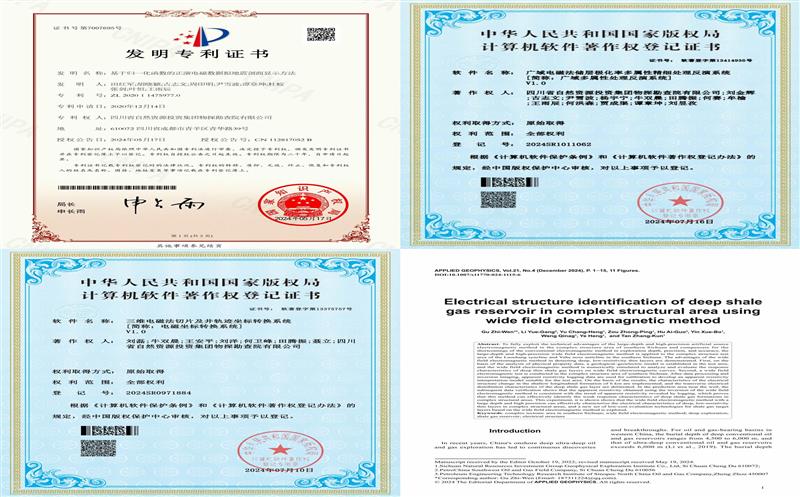 事情室一直释放立异能量，，物探院再获6项科技立异效果